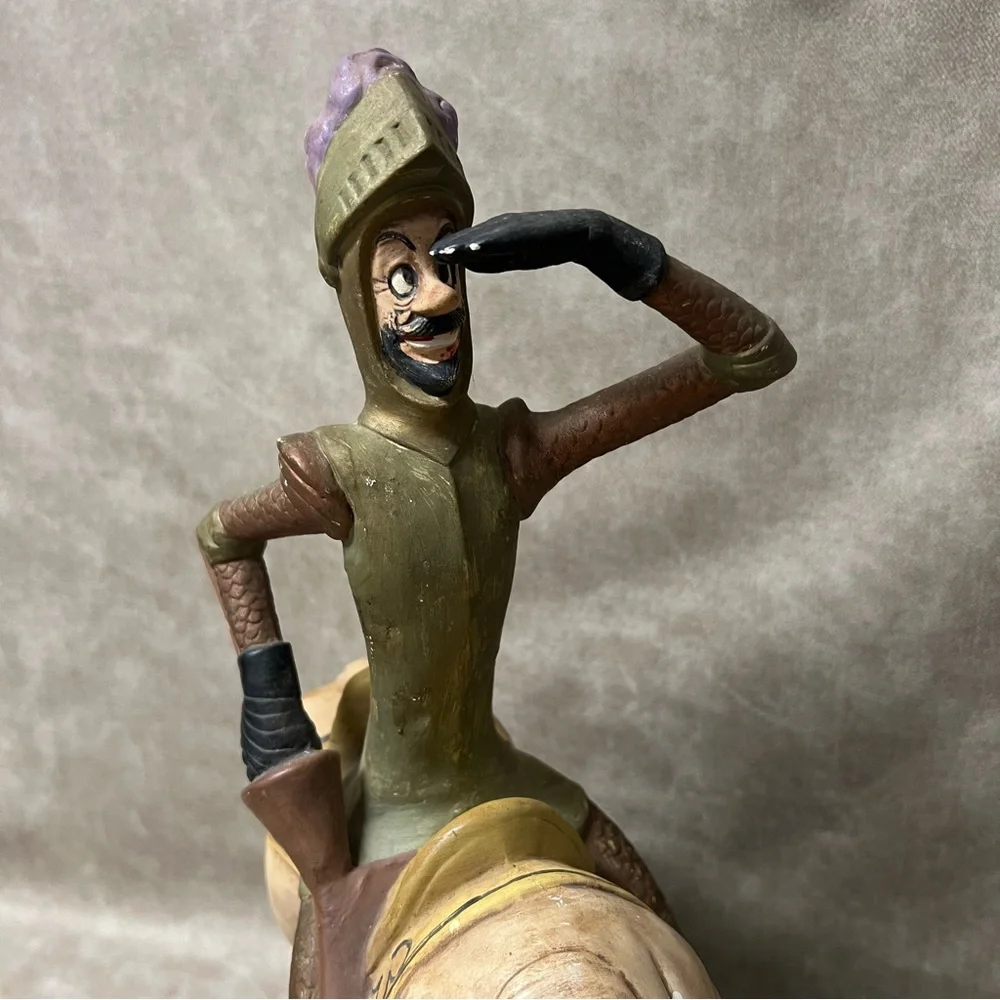 Don Quixote On the Quest Figurine - Ceramic Historical Literary Art statue